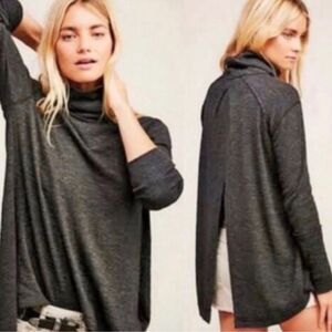 Lululemon See You In Savasana Long sleeve slit back mock turtleneck top size 10